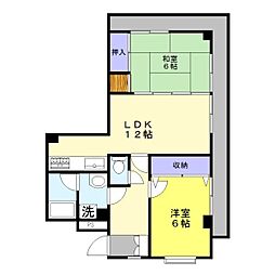 グリーンヒル小手指 2LDKの間取図画像