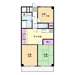 キングスヴィレッジ 3DKの間取図画像