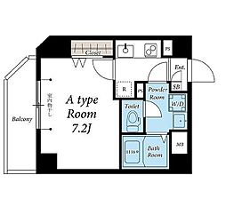 西武新宿線 井荻駅 徒歩9分の賃貸マンション 3階1Kの間取り