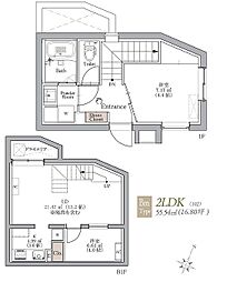 BLANC COURT阿佐ヶ谷 2LDKの間取図画像