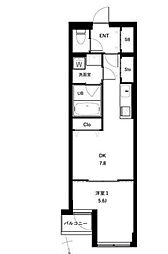 杉並区桃井4丁目マンション 1LDKの間取図画像