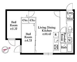 間取図画像 2LDK