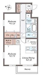 間取図画像 2LDK