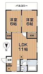 間取図画像 2LDK
