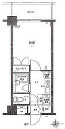 プレール高井戸 1Kの間取図画像