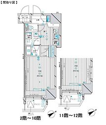 メインステージ吉祥寺 1Kの間取図画像