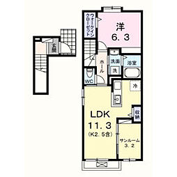 JR青梅線 羽村駅 徒歩16分 2階/-
