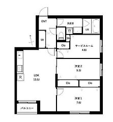 物件の間取り