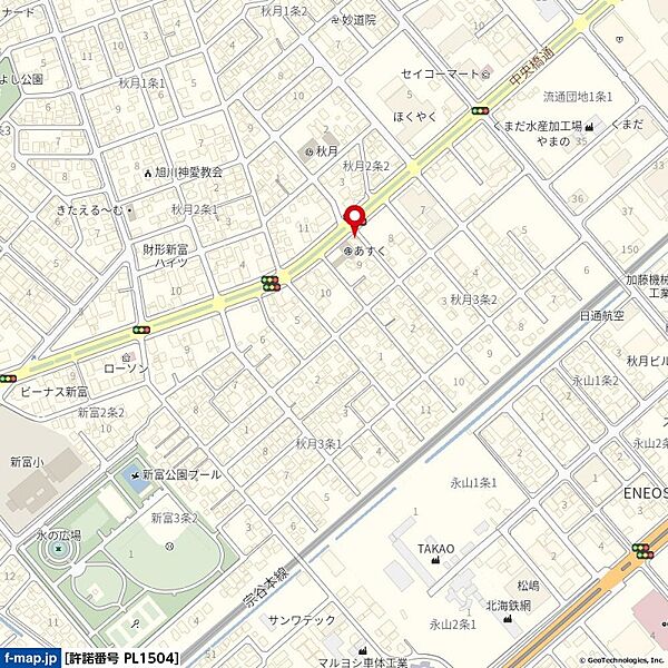 地図を拡大表示