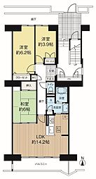 ダイアシティ2000茂庭A2RIDGE 3LDKの間取図画像