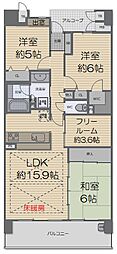 パルメーラ垂水ヒルズ 3LDKの間取図画像