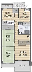 ユニライフ明石魚住 4LDKの間取図画像