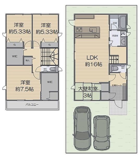 間取りを拡大表示