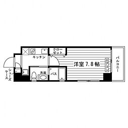 K2高円寺 1Kの間取図画像