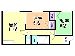 リバティーハイツ 1 2階