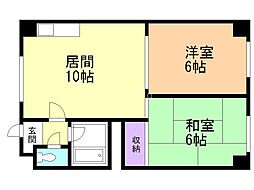 田母神コーポ 1階/104