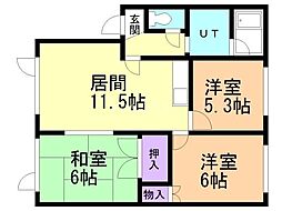 間取図画像 3LDK