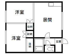 間取図画像 2LDK