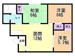 9条西クラブハウス 2階/201
