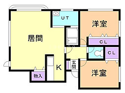 間取図画像 2LDK
