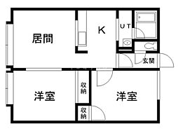間取図画像 2LDK