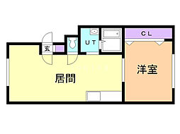 グランデ8 1LDKの間取図画像