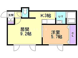 間取図画像 1LDK