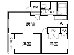 間取図画像 2LDK