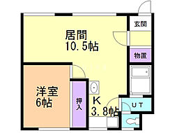 間取図画像 1LDK