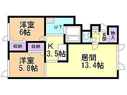 リュミエールＢ 2階/201