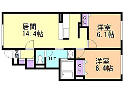 リヴィエールII 1階