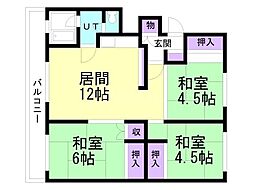 間取図画像 3LDK