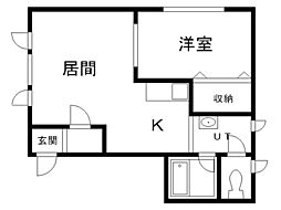 間取図画像 1LDK