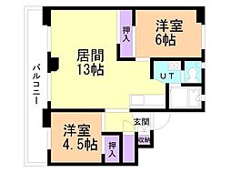 ビレッジハウス大町1号棟 5階/-