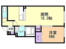 間取図画像 1LDK
