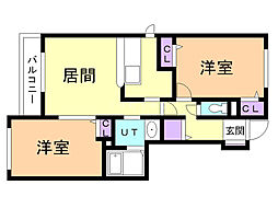 間取図画像 2LDK