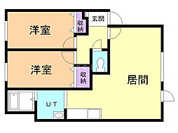 間取図画像 2LDK