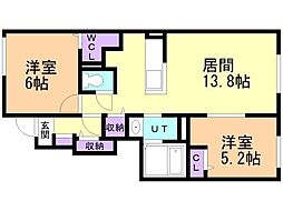 間取図画像 2LDK