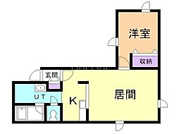 間取図画像 1LDK