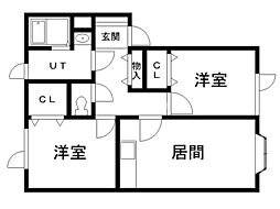 間取図画像 2LDK