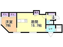 間取図画像 1LDK