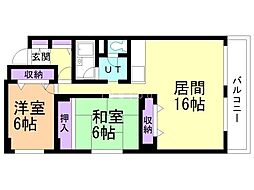 間取図画像 2LDK