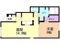 スマイルハウス 1LDKの間取図画像