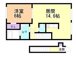 ティラトーレ2 1LDKの間取図画像