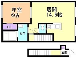ティラトーレ2 1LDKの間取図画像