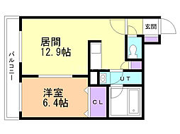 ステラガーデン 1LDKの間取図画像