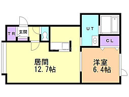 アトラス 1LDKの間取図画像