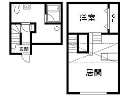 K.M.S 1LDKの間取図画像