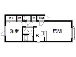ポルテ 1LDKの間取図画像