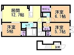 ネクサス 3LDKの間取図画像
